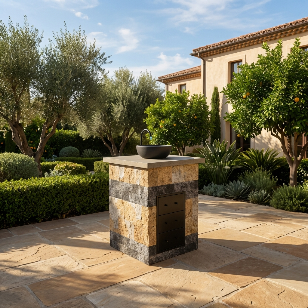 80cm Round Sink Kitchen